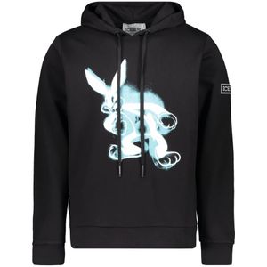 Iceberg, Heren, Sweatshirts & Hoodies, Zwart, Maat: M Katoen,
