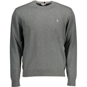 Crew Neck Sweater - Grijs - Classic Fit - Katoen