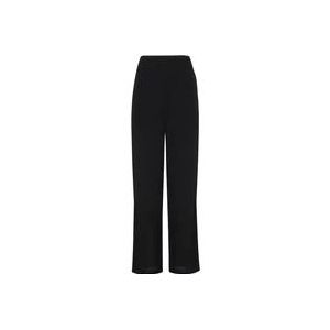 Pinko Zwarte broek met elastische taille , Black , Dames , Maat: S