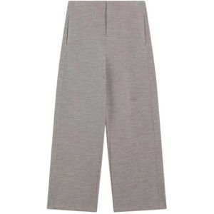 Max Mara, Dames, Broeken, Beige, Maat: L Katoen,