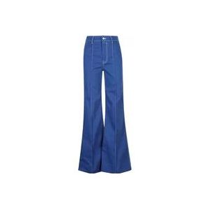 Zimmermann Regatta High-Waisted Flared Jeans , Blue , Dames , Maat: W28