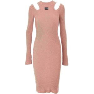 Versace Jeans Couture, Dames, Jurken, Roze, Maat: S