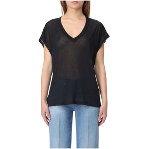 Dondup, Dames, Tops, Zwart, Maat: S Modal,