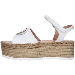 Love Moschino, Dames, Schoenen, Wit, Maat: 40 EU Leer,