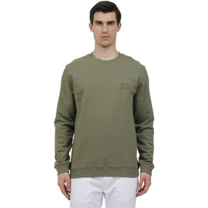 Dondup, Heren, Sweatshirts & Hoodies, Groen, Maat: L Katoen,