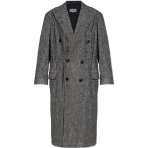 Maison Margiela, Heren, Mantels, Grijs, Maat: M Wol,