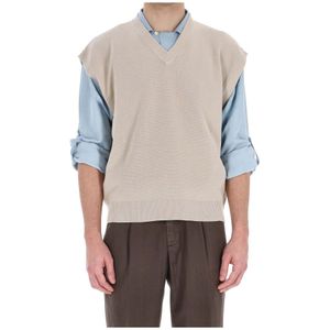 Roberto Collina, Heren, Truien, Grijs, Maat: S Katoen,