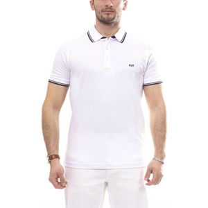 Fay, Heren, Tops, Wit, Maat: S Katoen,