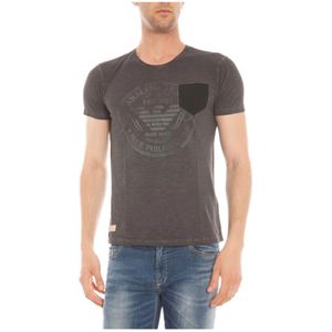 Armani Jeans, Heren, Tops, Grijs, Maat: XL Katoen,