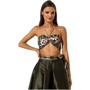 Camilla - Mouwloze Top - Veelkleurig - Zijde