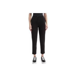 Twinset Zwarte Scuba Cigarettebroek , Black , Dames , Maat: M