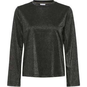 Saint Tropez, Dames, Blouses & Shirts, Zwart, Maat: S