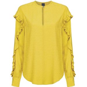 Pinko, Dames, Blouses & Shirts, Groen, Maat: XS Zijde,