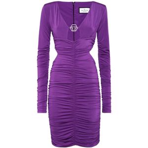 Philipp Plein, Dames, Jurken, Paars, Maat: M