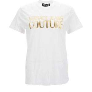 Versace Jeans Couture, Heren, Tops, Wit, Maat: S Katoen,