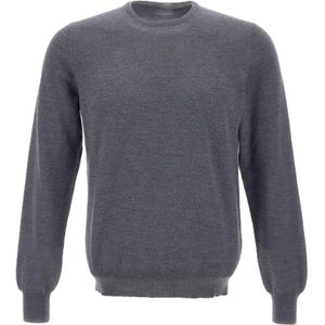 Paolo Fiorillo Capri, Heren, Truien, Grijs, Maat: S Wol,