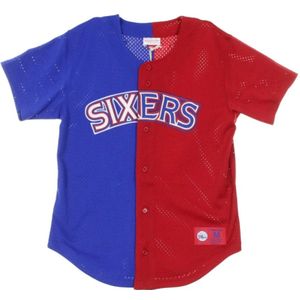 Mitchell & Ness, Heren, Tops, Blauw, Maat: XL