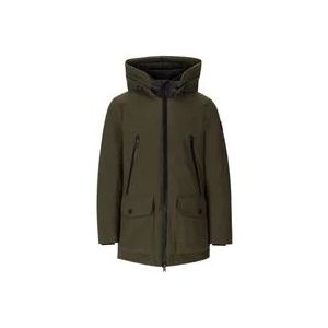 Woolrich Militair Groene Soft Shell Parka , Green , Heren , Maat: L