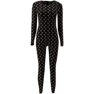 Marine Serre, Dames, Jumpsuits & Playsuits, Zwart, Maat: XS Jersey,