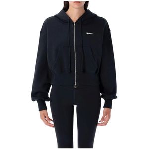 Nike, Dames, Sweatshirts & Hoodies, Zwart, Maat: XS