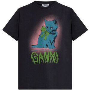 Ganni, Dames, Tops, Grijs, Maat: XS