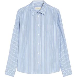 Weekend Max Mara, Dames, Blouses & Shirts, Blauw, Maat: XS Katoen,