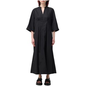 Aspesi, Dames, Jurken, Zwart, Maat: M Katoen,