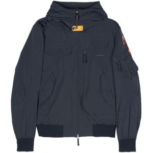 Parajumpers Navy Blauw Waterdichte Winddichte Jas , Blue , Heren , Maat: S