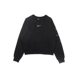 Nike Lichtgewicht Crewneck Sportswear Sweater , Black , Dames , Maat: M