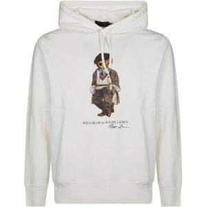 Polo Ralph Lauren, Heren, Sweatshirts & Hoodies, Wit, Maat: M