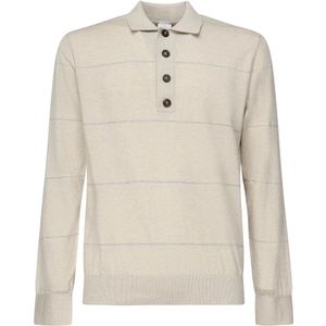 Eleventy, Heren, Tops, Beige, Maat: S Katoen,