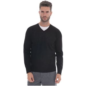 Hindustrie, Heren, Truien, Zwart, Maat: S Wol,