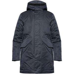 Save The Duck, Heren, Mantels, Blauw, Maat: L Leer,