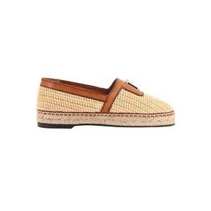 Dsquared2 Rafia Espadrilles, Stijlvol en Comfortabel , Beige , Dames , Maat: 40 EU