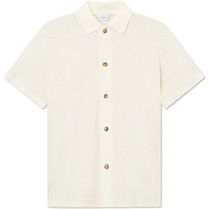 Les Deux, Heren, Overhemden, Beige, Maat: S Katoen,