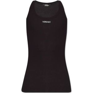 Versace, Heren, Tops, Zwart, Maat: S Katoen,