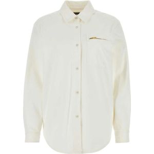 A.p.c., Dames, Blouses & Shirts, Beige, Maat: S Denim,