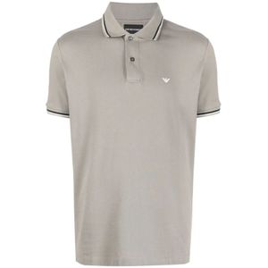Emporio Armani, Heren, Tops, Grijs, Maat: L Katoen,