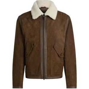 Hugo - Leren Jas - Bruin - Suède