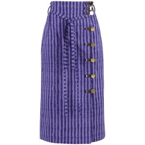 Altuzarra, Dames, Rokken, Blauw, Maat: XS Katoen,