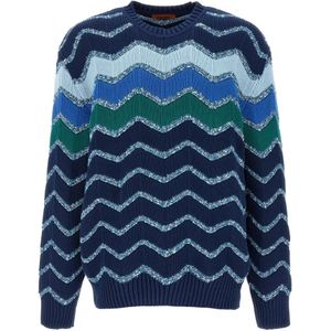 Missoni, Heren, Truien, Veelkleurig, Maat: L Katoen,