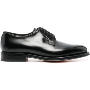 Santoni Business Schoenen , Black , Heren , Maat: 41 EU