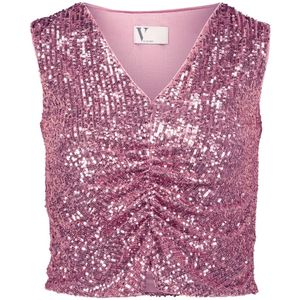 vera mont, Dames, Tops, Roze, Maat: XS Leer,