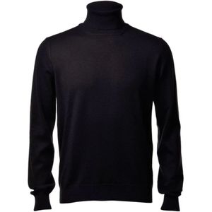 Paolo Fiorillo Capri, Heren, Truien, Zwart, Maat: 2XL Wol,