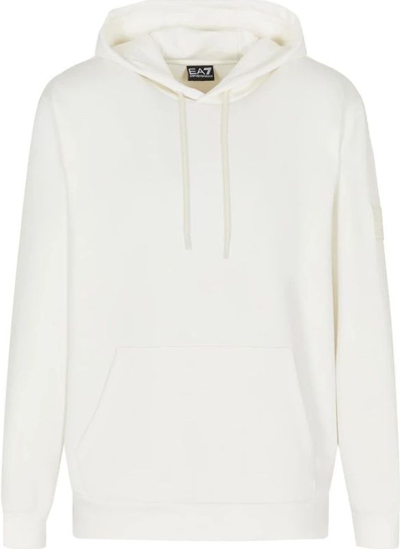 Emporio Armani Ea7, Heren, Sweatshirts & Hoodies, Wit, Maat: 2XS Viscose,