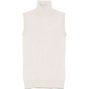 Sportmax, Dames, Truien, Beige, Maat: L