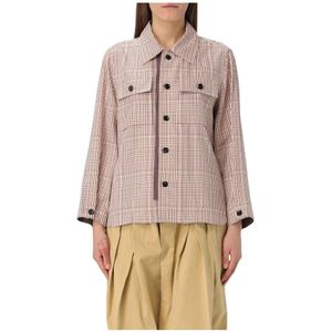 Bottega Veneta, Dames, Blouses & Shirts, Veelkleurig, Maat: 2XS Katoen,