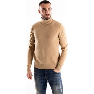 Paolo Pecora, Heren, Truien, Bruin, Maat: M Wol,