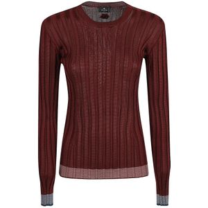 Etro, Dames, Truien, Bruin, Maat: S Viscose,