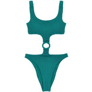 MC2 Saint Barth, Dames, Badkleding, Groen, Maat: S/M Polyamide,